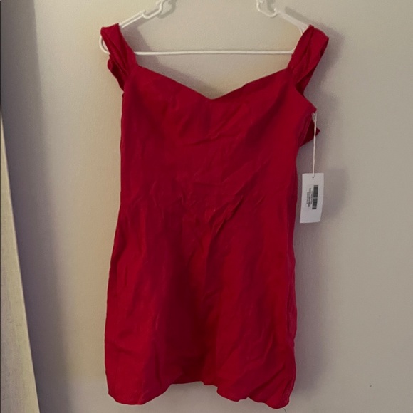 Reformation Fuschia Off-Shoulder Dress - Picture 1 of 2